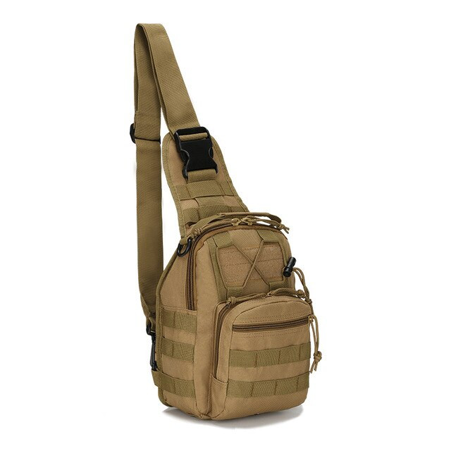 Tactical Sling Shoulder Bag Molle Travel Chest Pack Outdoor 