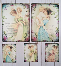 15 Piece Mother's Day Handmade Mini Junk Journal Starter Kit Scrapbooks Crafts