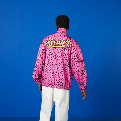 size M - Gucci MLB Pirates Jersey Zip Jacket Pink Animal Print | eBay