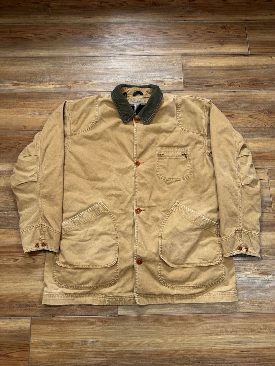 Vintage L.L. Bean Canvas Field Jacket Mens XXL Tall Barn Coat