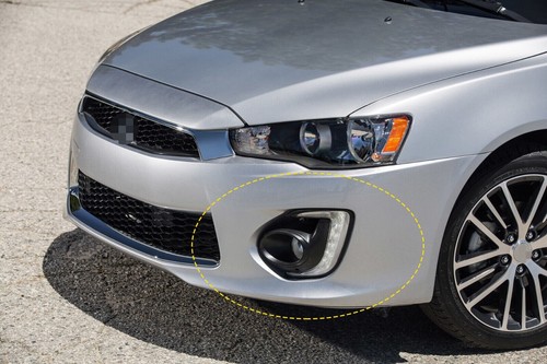 For Mitsubishi Lancer 2016 2017 2018 DRL Daytime Running Fog Light Kit Set - Foto 8 di 15