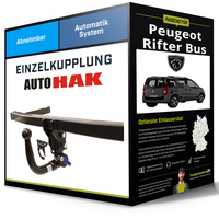 Abnehmbare AnhäNgerkupplung FüR Peugeot Rifter Bus 08.2018-Jetzt Typ K9 Auto Hak