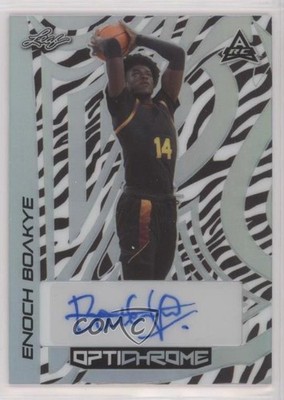 2022-23 Leaf Optichrome Zebra Prismatic 3/3 Enoch Boakye #BA-EB1 Auto 0u66