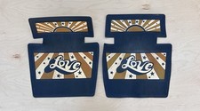 Vtg Vintage Plasticolor Floor Mats Love Passenger Driver Pair Set