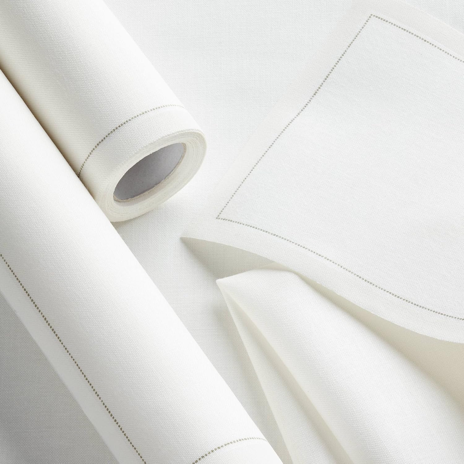 Basics Cotton Cocktail Napkin, 50 per Roll, Cream, 4.3 X 4.3 Inch