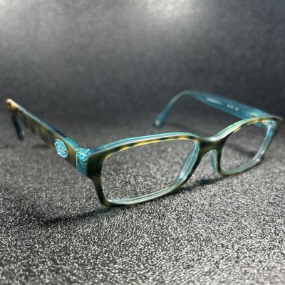 Coach Eyeglasses HC6040 5116 Brooklyn Teal Blue Tortoise 52-16-135 READ!