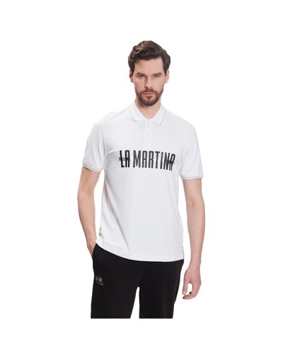 La Martina Classic Fit Polo Shirt Model LA12526 Men White
