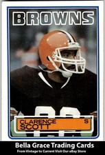 1983 Topps Clarence Scott #256 Cleveland Browns NFL Football