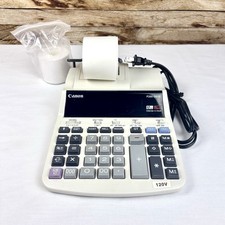 Canon P200-DHIII 12 Digit Accounting Adding Machine Calculator Tested w/ PAPER