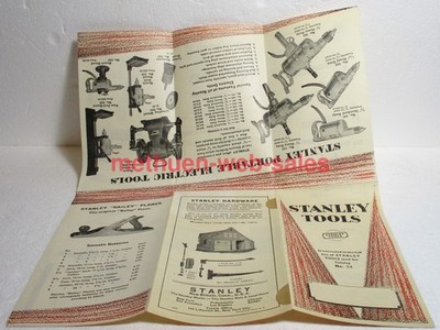 1929 Stanley Tools Catalog/Brochure~Braces,Hammers,Rules,Chisels,Levels,Planes