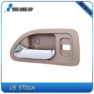 1Pc Door Handle for 94-97 Honda Accord Chrome Beige Interior Front Left Side