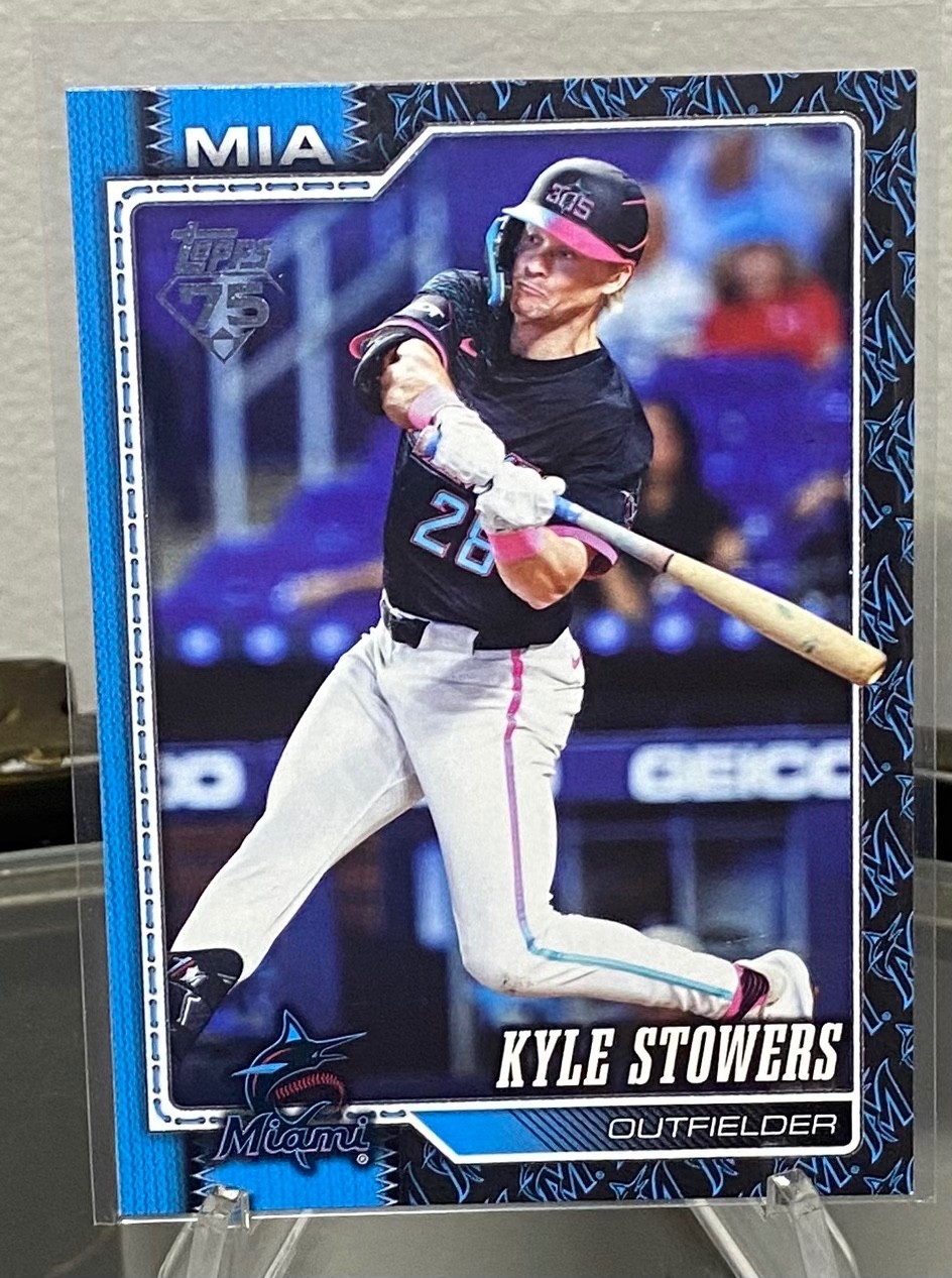 2026 Topps Series 1 Kyle Stowers #293 Team Color Border Variation SP Marlins