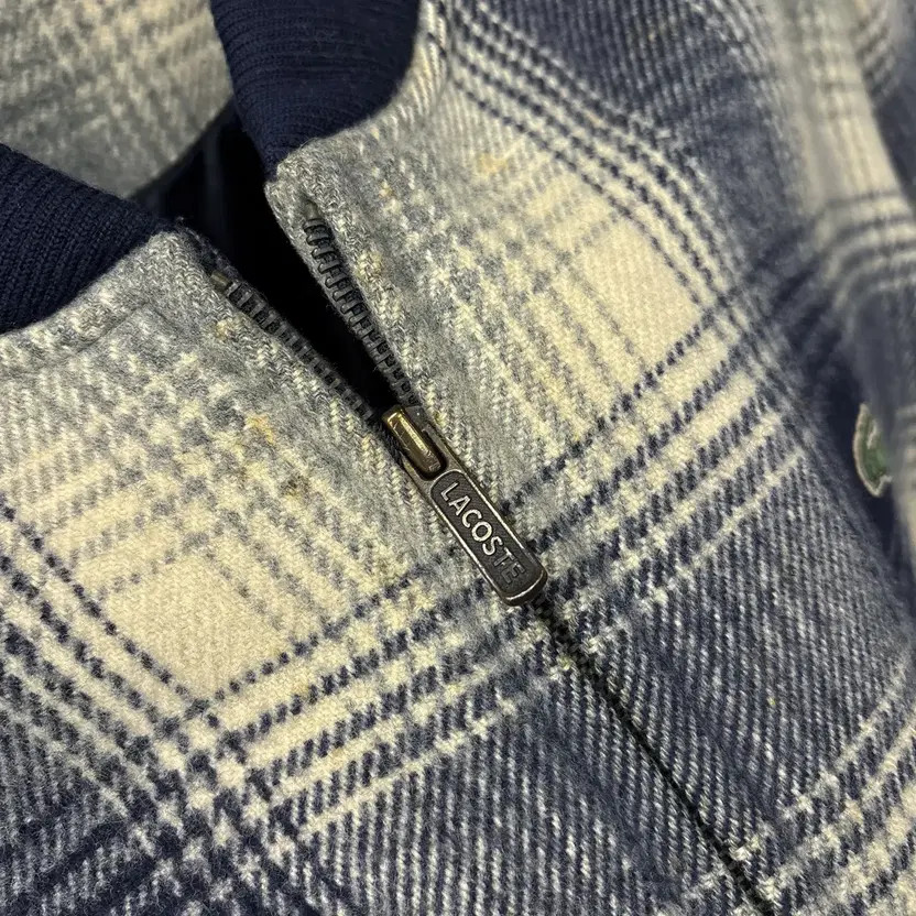 90s Lacoste Glen Check Wool Blouson Jacket N618 thumbnail 10