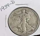 1939-D 50C Walking Liberty Half Dollar  90% Silver  #1931