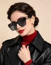 Gucci GG1685SK Square Sunglasses Black Frame Grey Lens 53-20-145