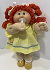 1986 Cabbage Patch Kids 16” Girl Doll Red Hair, Blue Eyes, HM4, Pacifier, Outfit
