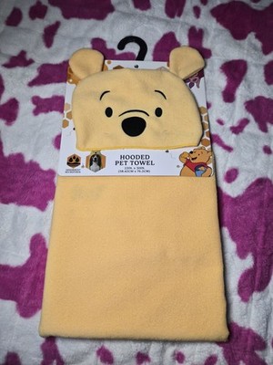Winnie the Pooh Hooded Dog Pet Towel - New