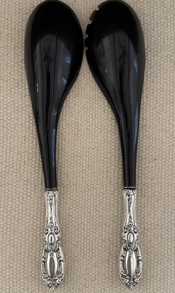 "Juego de servir ensalada de plata esterlina King Richard by Towle 11,75""" Foto 2 de 4