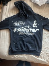 Hellstar Black Graphic Print Men's Hoodie  Pants Tracksuit Set