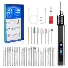 Engraving Pen Kit Rechargeable Cordless Engraver Pen with 39 Bits Mini DIY El...