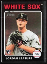 2024 Topps Heritage High Number JORDAN LEASURE 39/75 Black Refractor Card RC