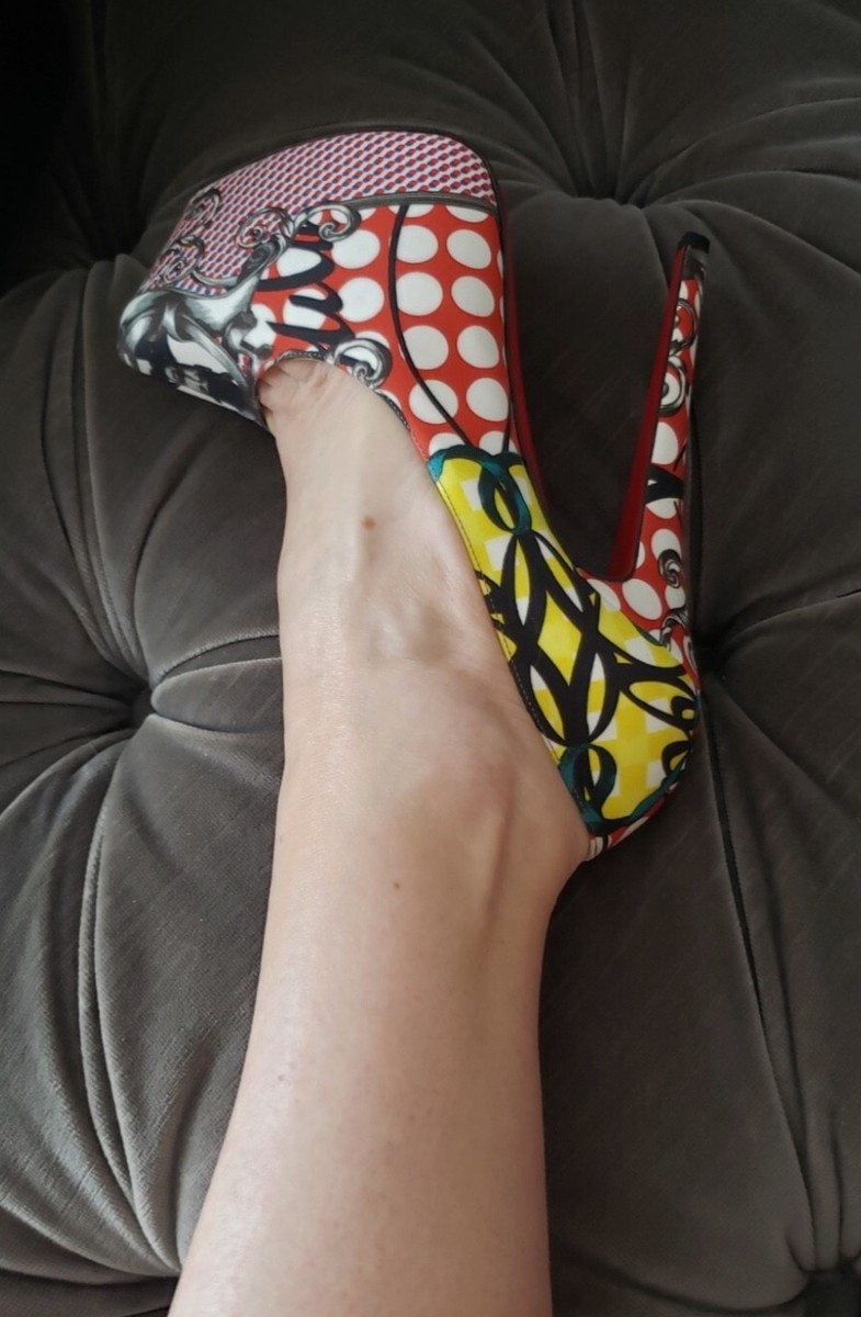 Christian Louboutin DAFFODILE 160 LOUBI PRINT Pump. Size 37 | eBay