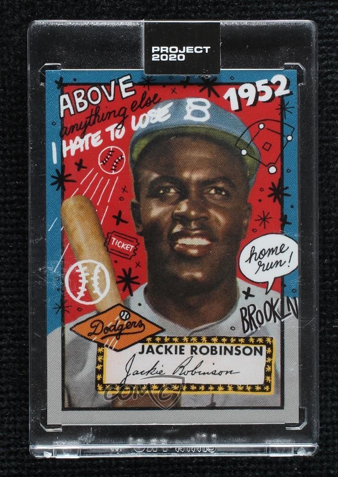 2020 Topps Project 2020 1952 Topps /2741 Jackie Robinson Sophia Chang #31 HOF