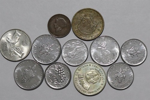 🧠🇻🇦 VATICAN + ROMANIA + BULGARIA + YUGOSLAVIA COINS B84 #4 YD25 - Picture 2 of 5