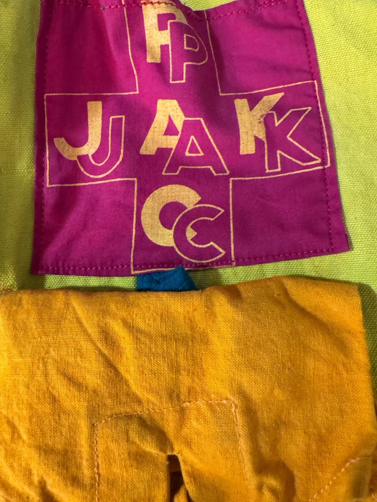 Multicolor Reversible Full Zip Jacket Funky Hippy… - image 7