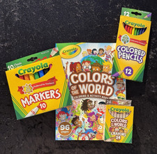 Crayola Colors of the World Art Set Markers Crayons Colored Pencils