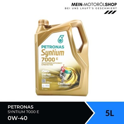 Petronas Syntium 7000 E 0W-40 SP CF MB 229.5 MB 229.3 BMW VW Motoröl 5 Liter