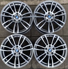 BMW 403M 19” M Sport Alloy Wheels Diamond Cut Grey Staggered Set x4