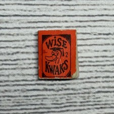 Red Wise Kwaks Vintage Cracker Jacks Mini Book Jokes