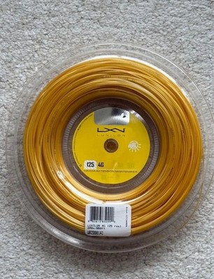 Luxilon WRZ990141 Tennissaite Gut Wilson 4G 125 Rolle Gelb 200m Neu
