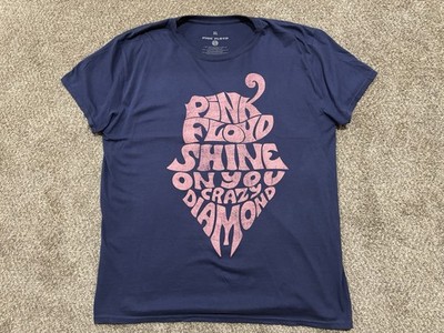 Pink Floyd Shine On You Crazy Diamond Men's XL Navy Blue T-Shirt Graphic Tee