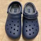 Crocs Lined Blue Clogs Unisex (size M -8 / W-10)