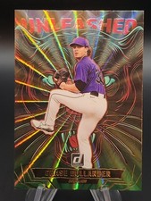 2025 Donruss Baseball Chase Dollander Green Laser #9 Unleashed Insert ROCKIES