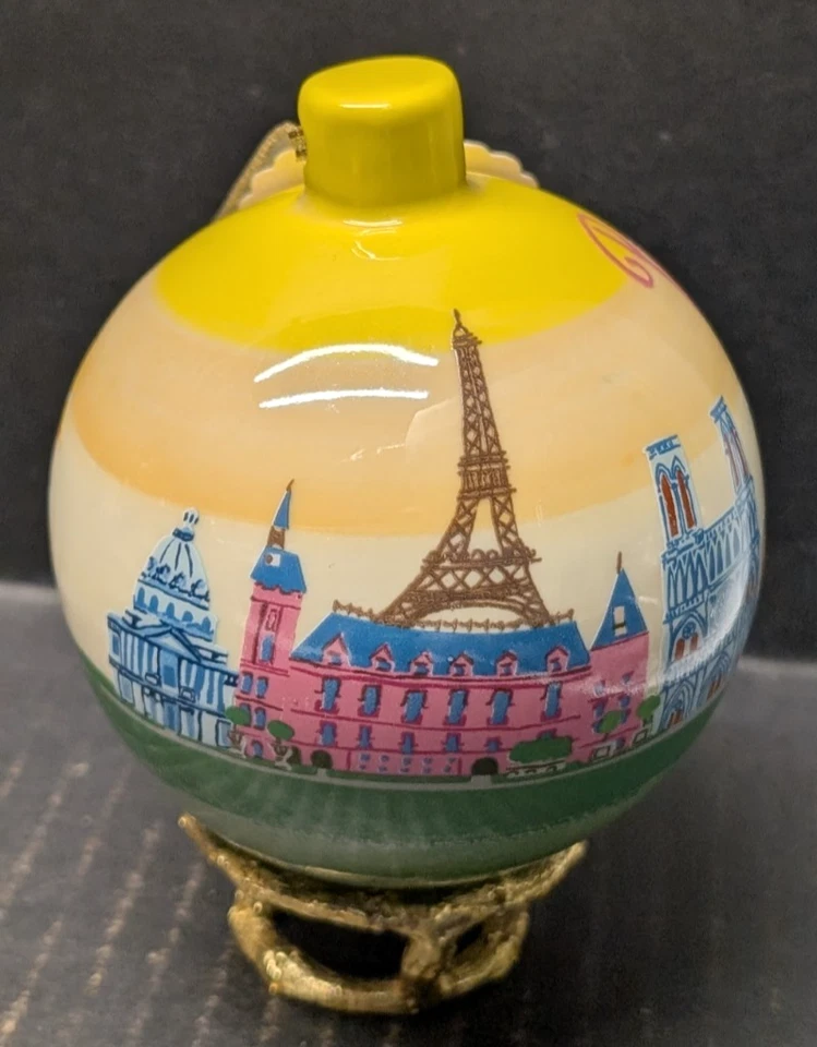 Anthropologie Danielle Kroll Diseñado Ciudad de París Ornamento 3.5" Foto 4 de 4