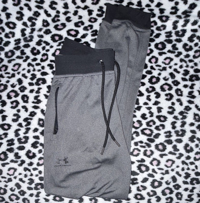 Under Armour Men's Gray Jogger Pants Size S Drawstring Elastic Waist Pockets