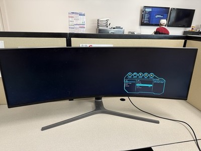 Samsung CHG90 湾曲型 49インチ ゲーミング モニター アーム付き 49