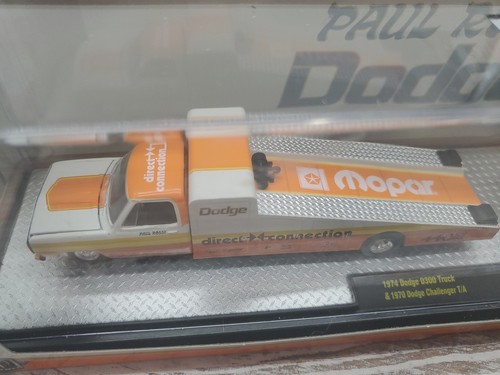 M2 MACHINES 1974 DODGE RAMP TRUCK & 1970 DODGE CHALLENGER TA PAUL ROSSI HAULERS - Picture 5 of 8