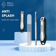 4 Pcs Nail Clippers Set Stainless Steel Manicure Pedicure Cuticle Grooming Tool