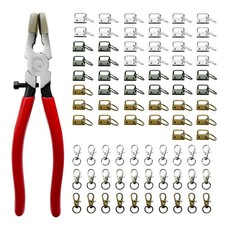 81PCS Key Fob Hardware Set, 50PCS 1 Inch Lanyard Keychain Hardware with 30PCS...