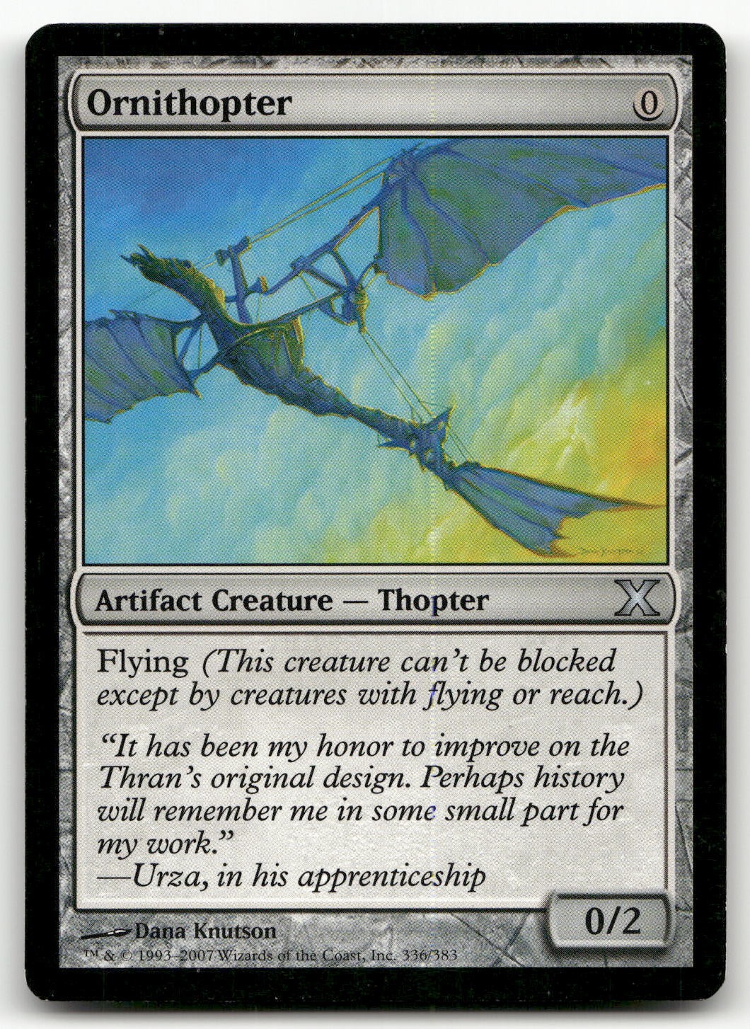 Ornithopter #336 (MP) 10th Edition 10E Magic MTG
