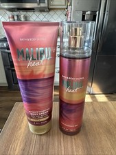 Bath  Body Works MALIBU HEAT Fine Fragrance Mist  Body Cream Set NEW