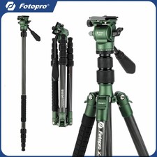 Fotopro X-GO E2 59" Carbon Fiber Travel Tripod Detachable Monopod Camera
