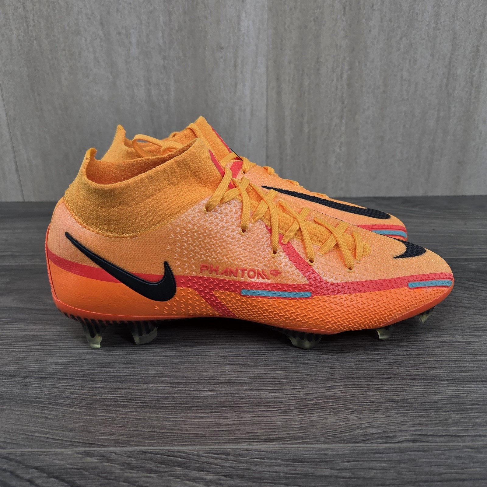 Botines de fútbol Nike Phantom GT 2 Elite DF FG talla 6 para hombre talla 7,5 para mujer naranja