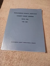 Muhlenberg County Kentucky County Court Records 1799-1804 Genealogy