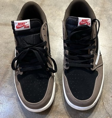 Nike Air Jordan 1 Low Travis Scott Brown Black White Low Top Sneakers