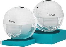 Paruu P10 Wearable Breast Pump   Hands-Free, 2 Pack, Strong Suction, White, NEW